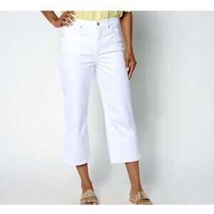 NYDJ Size 18 Optic White High Rise Joni Capri Cool Embrace A645173 NWOT